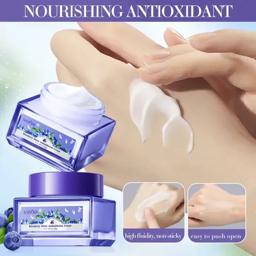 Crema Facial Antioxidante Sadoer Arándanos 86.9% Todo Tipo De Piel 60ml