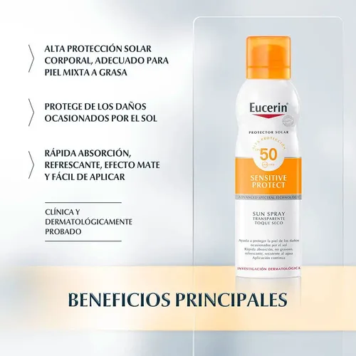 Eucerin Toque Seco Protector Solar Corporal Fps 50 200 Ml