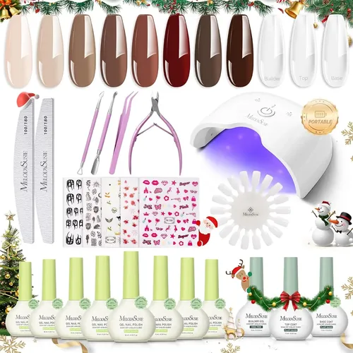 Kit Uñas Gel Recargable Luz Uv Led Portátil Sin Hema