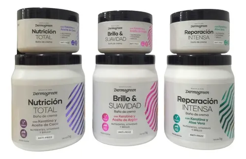 Baño De Crema Brillo Y Suavidad Con Keratina Y Aceite Argan