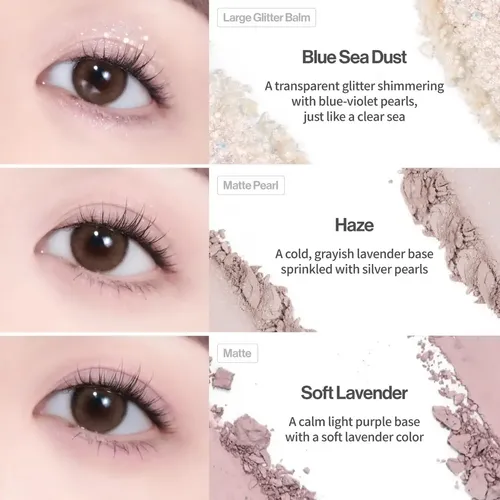 Unleashia Glitterpedia Eye Palette Maquillaje Sombras Ojos No. 4 All Of Lavender Fog