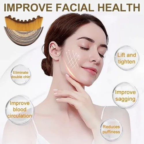 Brush Cepillo Facial De Contorno Linfático, Masajeador