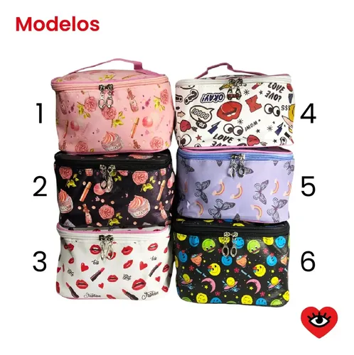 Neceser Porta Cosmeticos Maquillaje Brochas Bolso Estuche Color 1