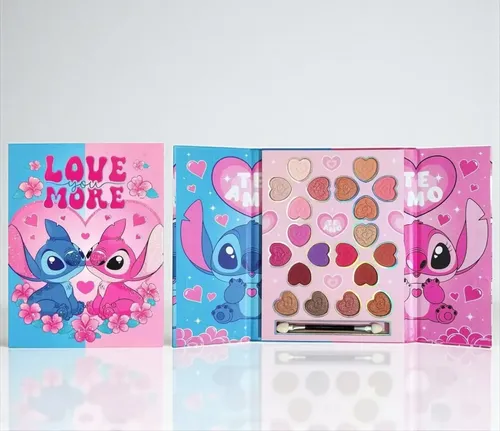 Paleta Sombras Stich Set De Maquillaje Libro 20 Colores