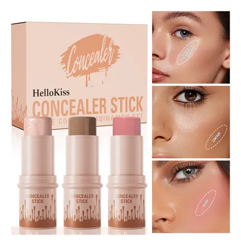 Barra De Contorno, Colorete Facial Iluminador, Barra Ilumina