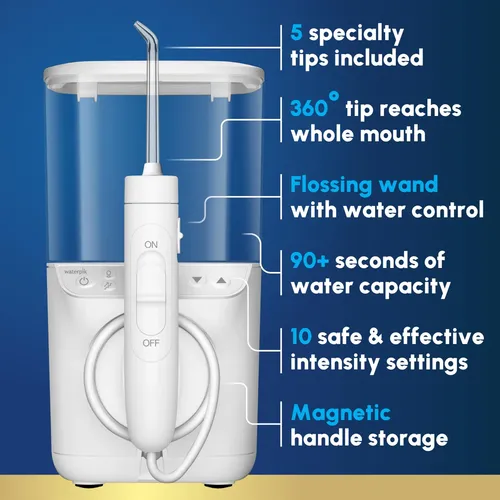 Waterpik Promax Hilo Dental 10 Ajustes 5 Puntas Blanco