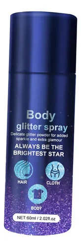 3 Body Glitter Spray Glitter Hairspray Para El Cabello Ropa