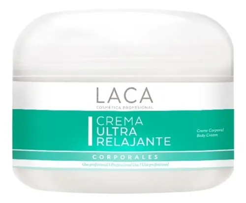 Crema Ultra Relajante Laca Masajes Relajación Contracturas Fragancia Única Tipo de envase Pote Tipos de piel Todo tipo de piel