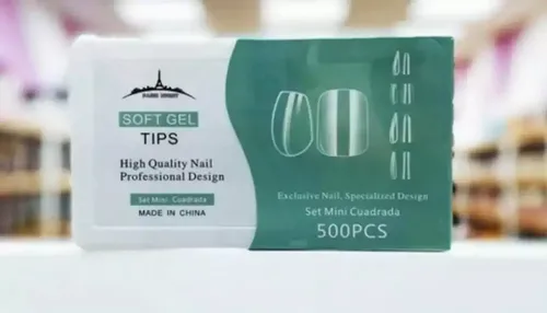 Tips Soft Gel Paris Night Almendra Stilleto Minis X500