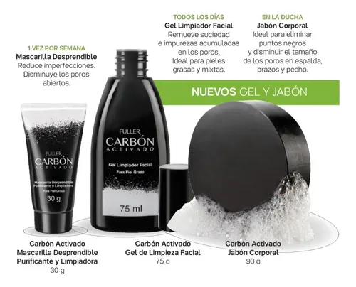 Jabon Corporal Carbon Activado En Barra 90g Beautyware®