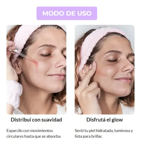 Serum Facial 4 En 1 Colágeno, Glicerina, Ácido Hialurónico Madura Noche
