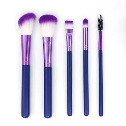 Set De 7 Pinceles De Maquillaje Viaje Portátil Rizado