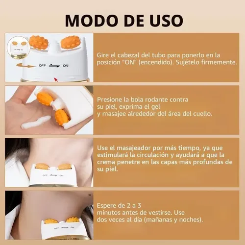 Ycz-crema De Cuello Reafirmante Con Rodillo/reafirma/antiage