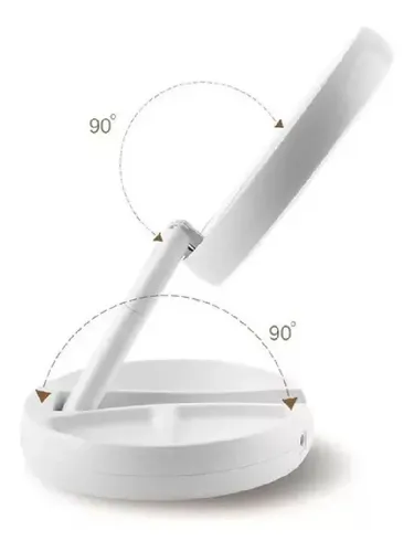 Espejo Doble Luz Led Plegable Maquillaje Usb/pilas- La Aldea