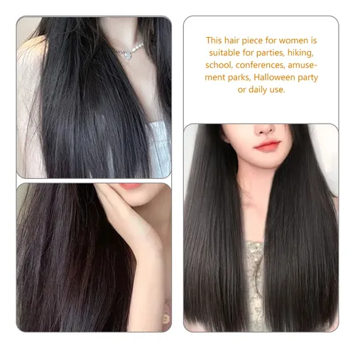 Extensión De Cabello Largo Para Mujer, Con Clip, Cabello Par