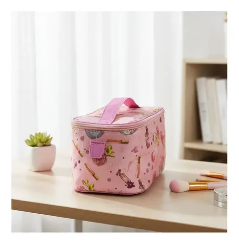 Neceser Porta Cosmeticos Maquillaje Brochas Bolso Estuche Color 1