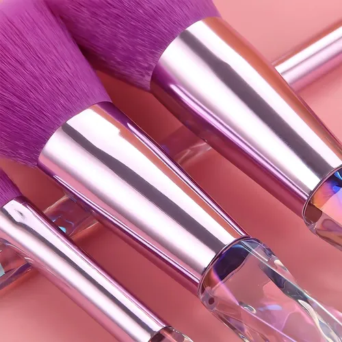 Set De Brochas De Maquillaje Kingtree 10 Unidades Morado