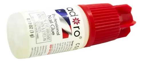 Pegamento Para Uñas Adoro Nail Glue Tips Esculpidas 3g Secado Rápido