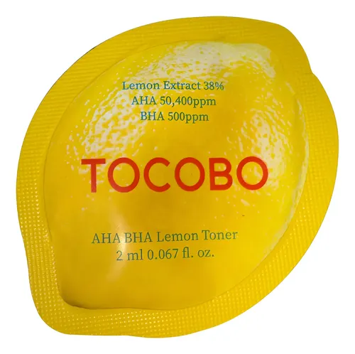 Tocobo Sachet Aha Bha Limon Tónico Iluminador – 5 Unidades Todo Tipo De Piel Noche