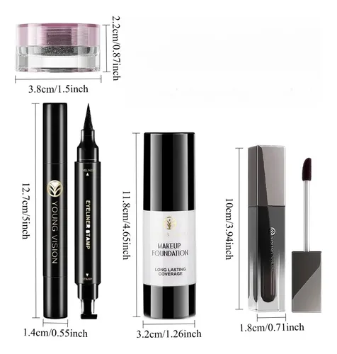 Qe Kit De Maquillaje Gótico 4 Piezas Para Cosplay Zzz