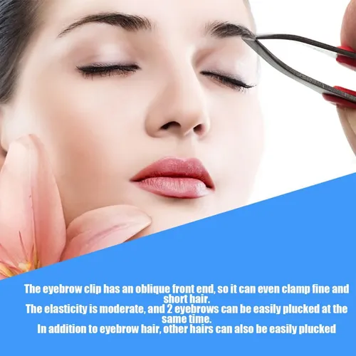 Pinzas Depiladoras Cejas Portátil Compacto Precisión Ojos .