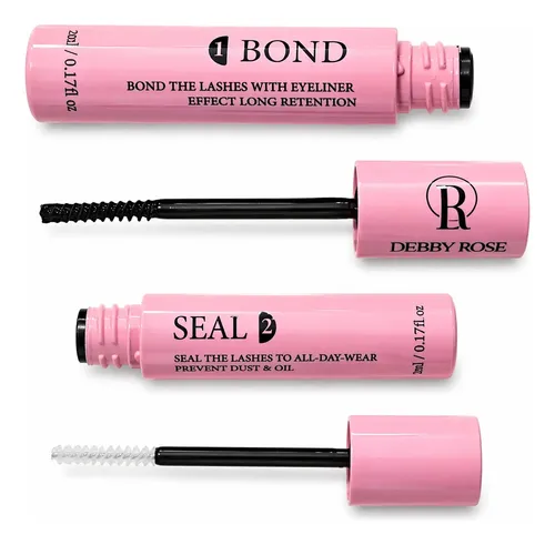 Kit De Pestañas Debby Rose 06 Con Bond Seal Y Pinza Original