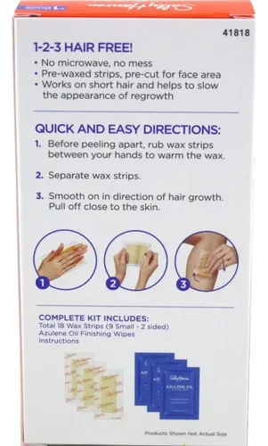 Kit De Cinta De Cera Depilatoria Sally Hansen Para Cara – 2