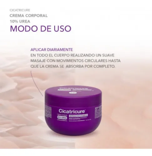 Cicatricure Crema Reparacion Intensiva Urea 10% 250g Pack 3u