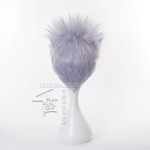 Jujutsu Kaisen Gojo Satoru Cosplay Peluca Corto Pelo 30cm T