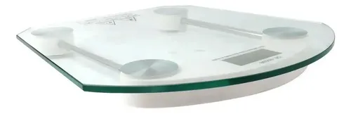 Balanza Portatil De Baño Digital De Vidrio Y Acero 180 Kg Color Cuadrado