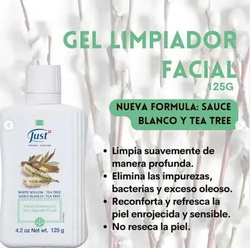 Gel Limpiador Facial Sauce Blanco Y Tea Tree (125 G) Just