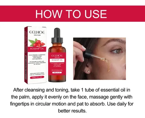 Aceite Facial Rosa Mosqueta Hidratante Repara Piel