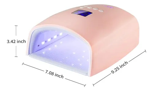 Lámpara Uv Led Recargable 48w Rosa Profesional Manicura