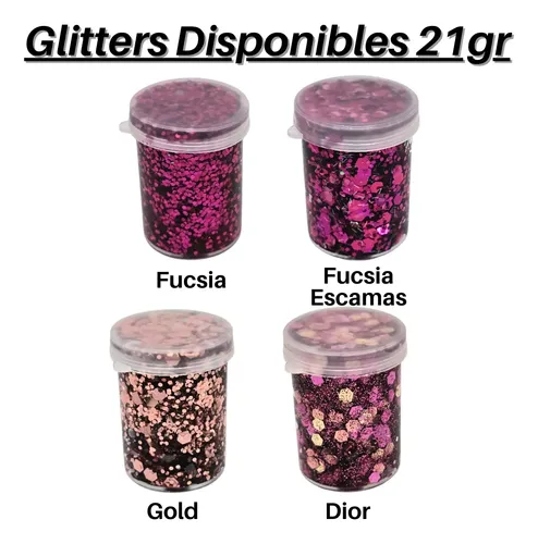 Glitter En Gel X 5 Varios Colores Para Rostro A Eleccion