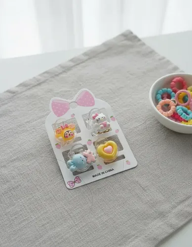 Accesorios Pelo Niña Pinzas Kawaii X4 Broches Personajes