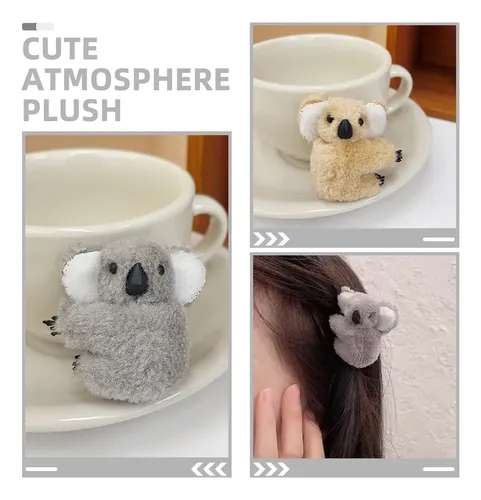 Pinzas De Pelo De Felpa Para Niñas, Bonitas Pinzas Para Koal