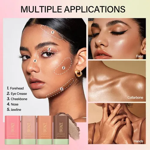 Maquillaje Colorete En Barra Tiejdhr Hidratante A Prueba De