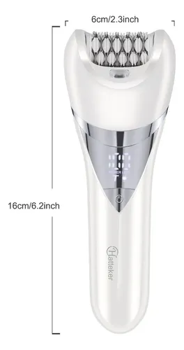 Depiladora Eléctrica Recargable Hatteker 6 En 1 White