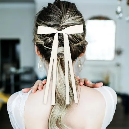 8 Laços De Cabelo Pequenos Com Fita
