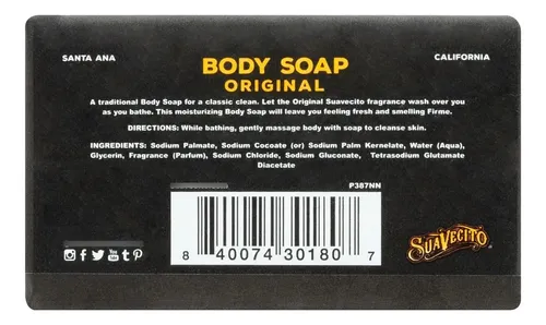 Suavecito Jabón Corporal Fragancia Original 170g Pack De 3