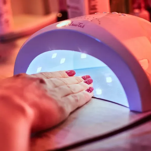 Cabina Uv Led Manicuria Profesional Esculpida Gelificada Uña Color Blanco