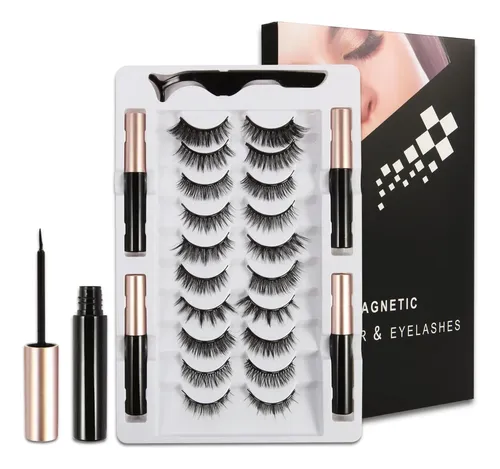 Feita Pestañas Magnéticas Reutilizables 3d 5d Pack 15