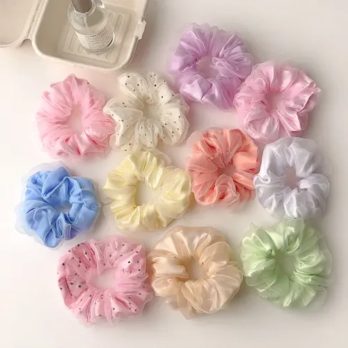 20pcs Goma Elásticas Led Light Pelo Scrunchies Para