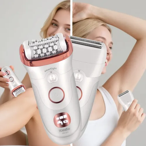 Depiladora Eléctrica Lavable Keda Xd-221 Blanco