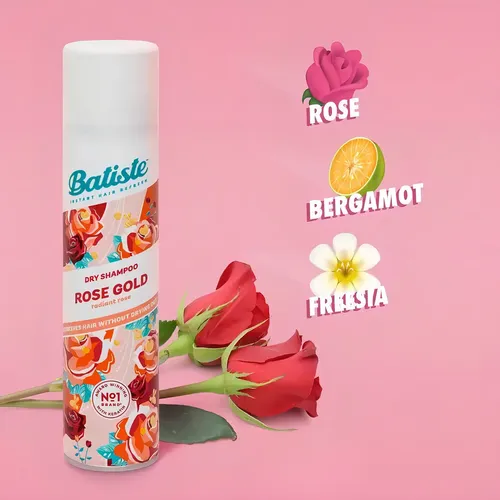 3 Shampoo En Seco Batiste Rose Gold Lavado Sin Agua