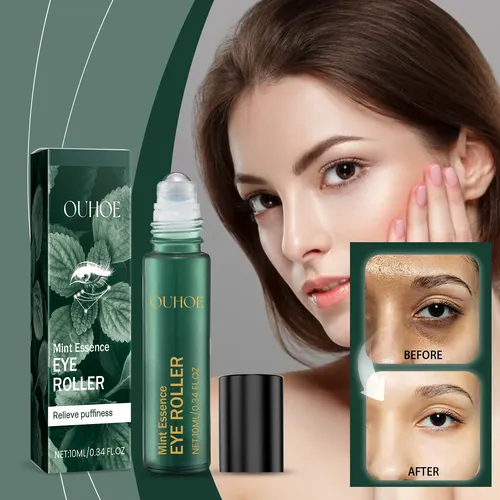 Sérum De Ojos Ouhoe Mint Eye Roller Para Líneas Finas E Hidr