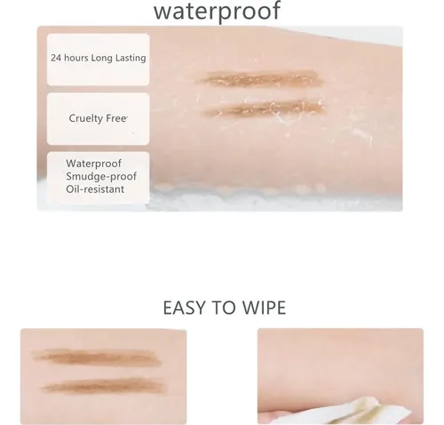 Lápiz De Cejas Bechy Marrón Waterproof 3 Pzas
