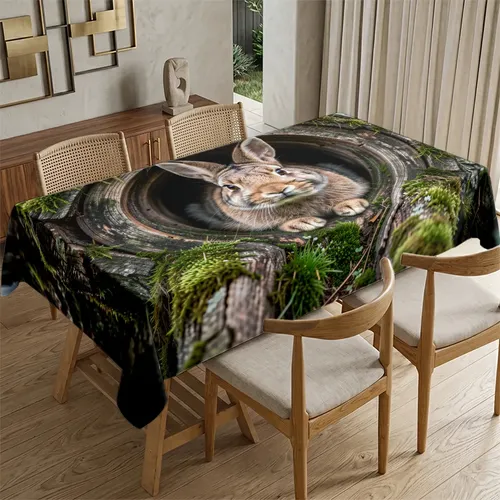 Pestaña Decorativa De Comedor Con Forma De Conejo Asomándose