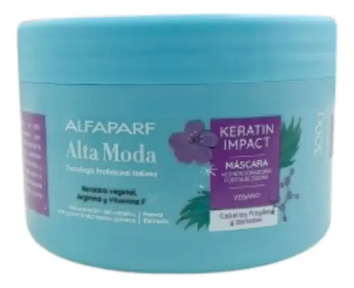 Mascara Keratin Impact Alfaparf Alta Moda 300ml Vegano