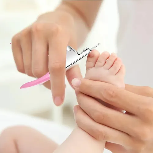 Cortaúñas De Salón Tipo U Acero Inoxidable Para Manicura Rojo
